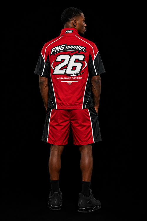 Worldwide Division Red Matching Short Set