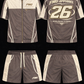 FMG Worldwide Division Tan Matching Short Set