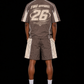 FMG Worldwide Division Tan Matching Short Set